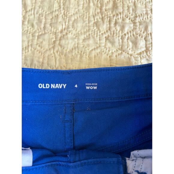 Old Navy High-Rise WOW Royal Blue Shorts Size 4 Pre-Loved - Picture 6 of 9